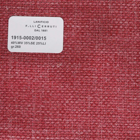 1915-0002-0015 Cerruti Lanificio - Vải Suit 100% Wool - Hồng Trơn
